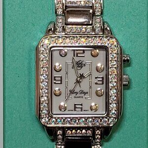 Kirks Folly 'Glory Days' bracelet watch, Aurora Borealis Crystal Accents